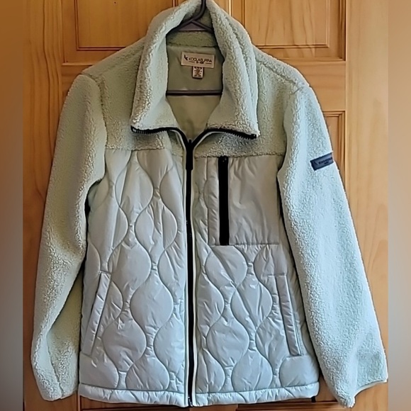Koolaburra By UGG Jacket Size M Ladies Mint Green Coat Zip-Up NEW Puffer Medium! - Picture 2 of 14